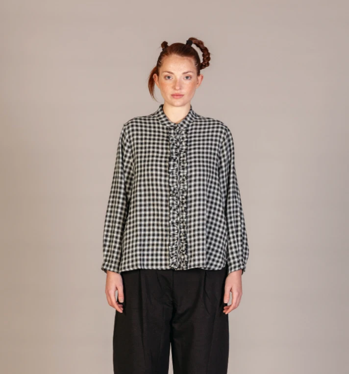 Mama B  AMELIA S SHIRT- Nero Check
