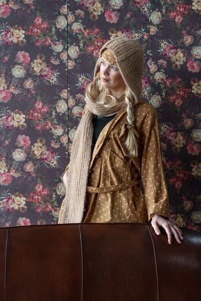 Les Ours Rai Coat - Pois Rose Cotton