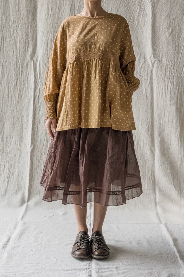 Les Ours Hina Blouse - Pink Polka Dot