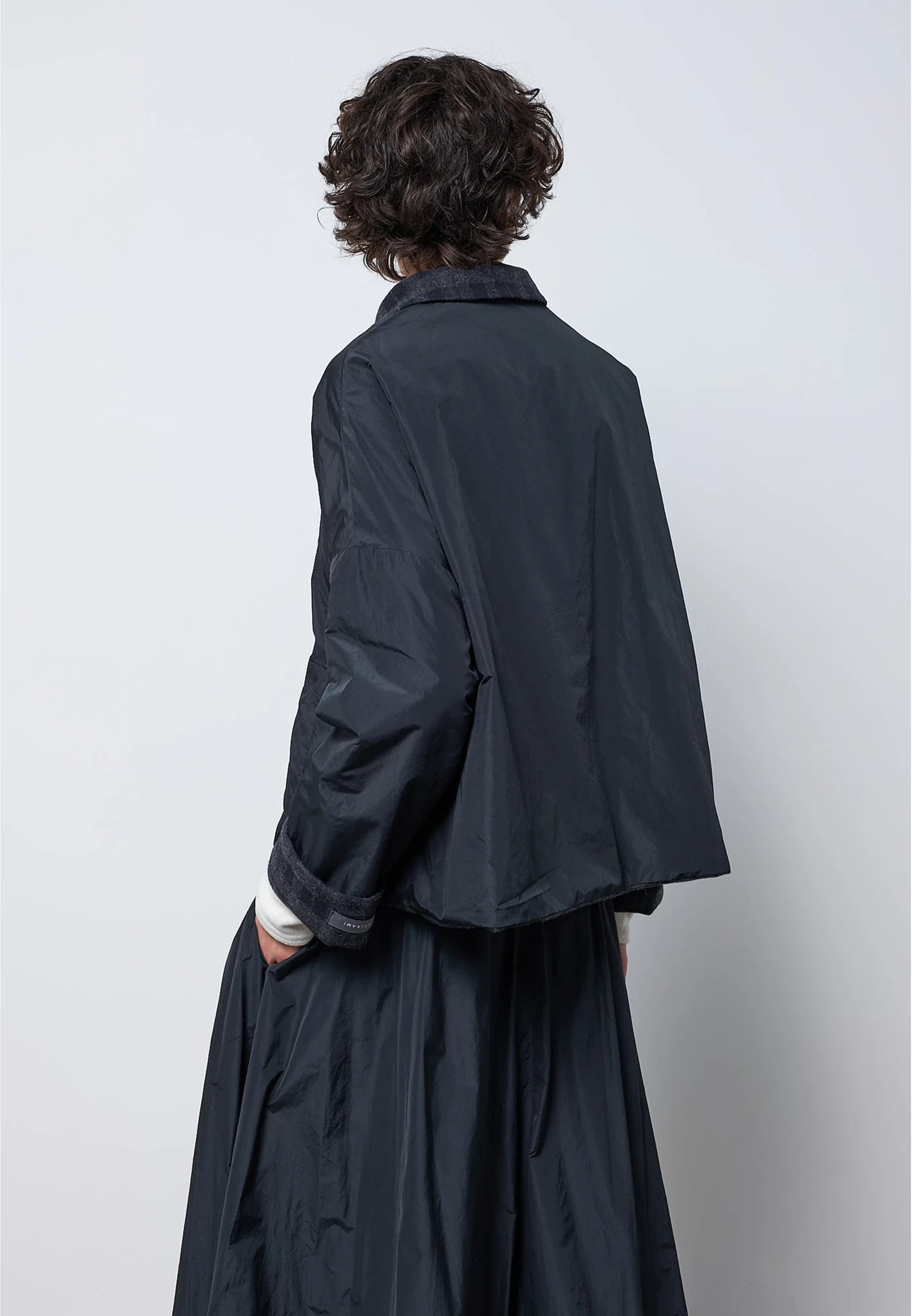 Neirami Tartan Double Faced (Reversible) Jacket - Carbon