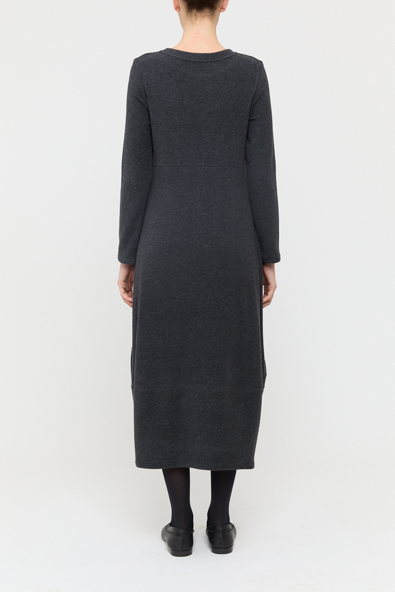 Neirami Midi Fleece Dress - Carbon