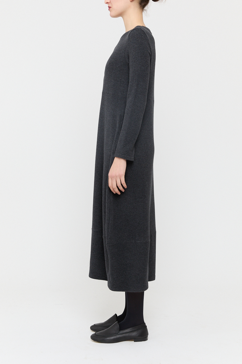 Neirami Midi Fleece Dress - Carbon