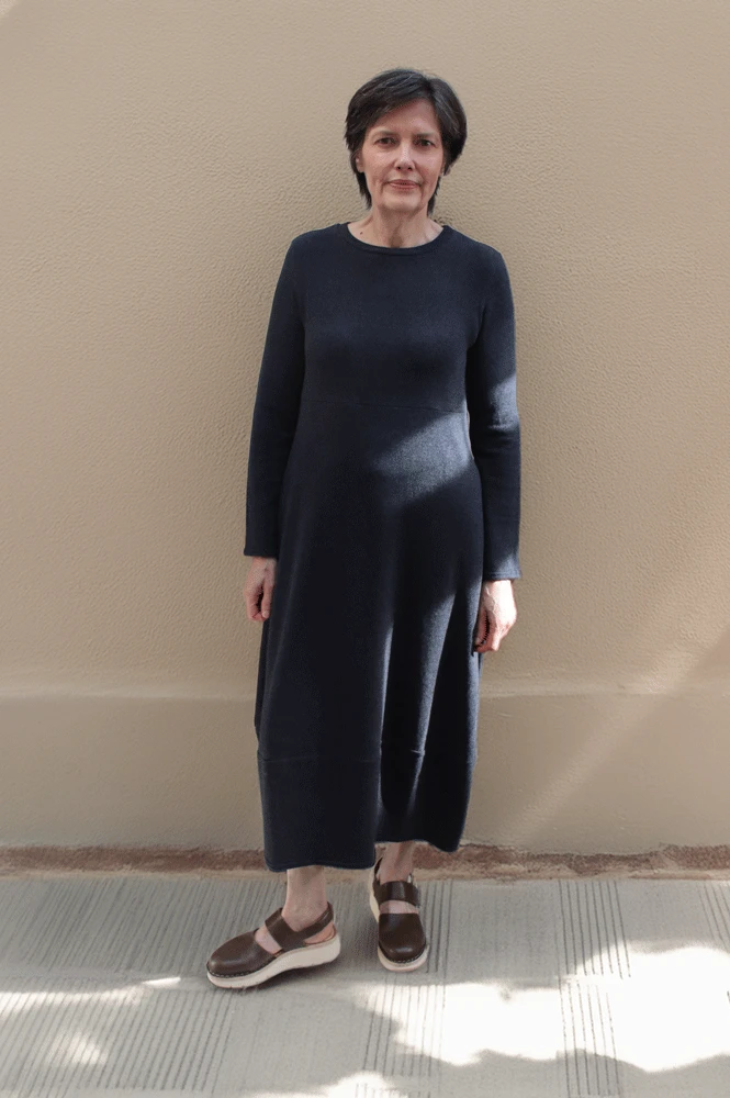 Neirami Midi Fleece Dress - Carbon