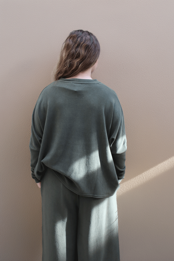 Neirami Soft Basic Jumper - Forest