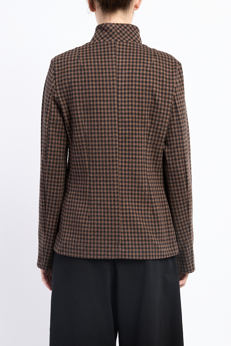Neirami Black & Chocolate Check Jacket