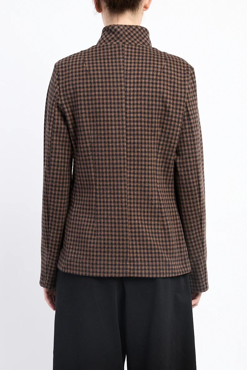 Neirami Black & Chocolate Check Jacket
