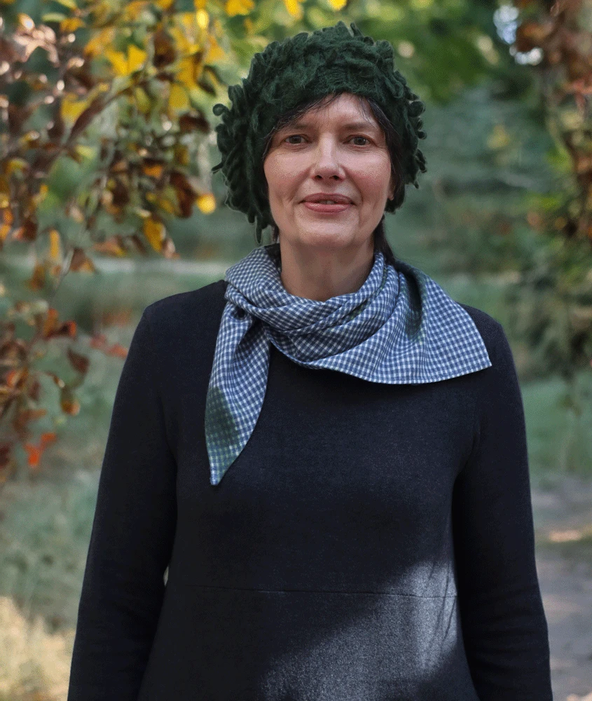 Neirami Nymph Hat- Mohair - Lawn Green