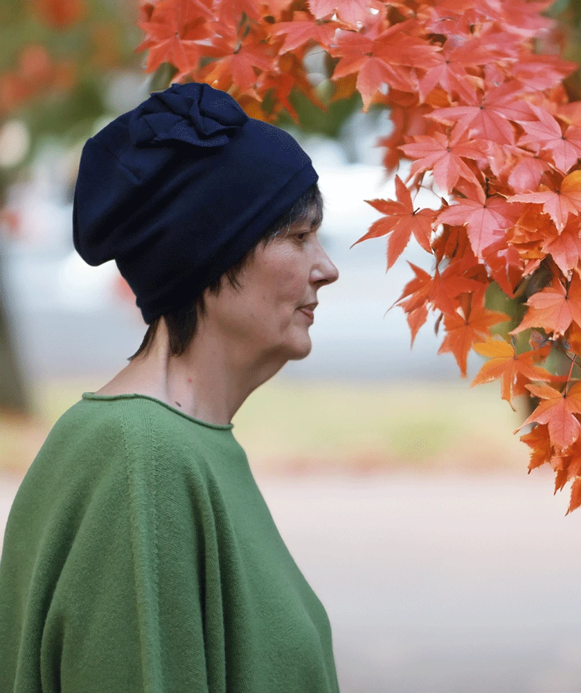 Neirami Ruches Hat - Navy Blue