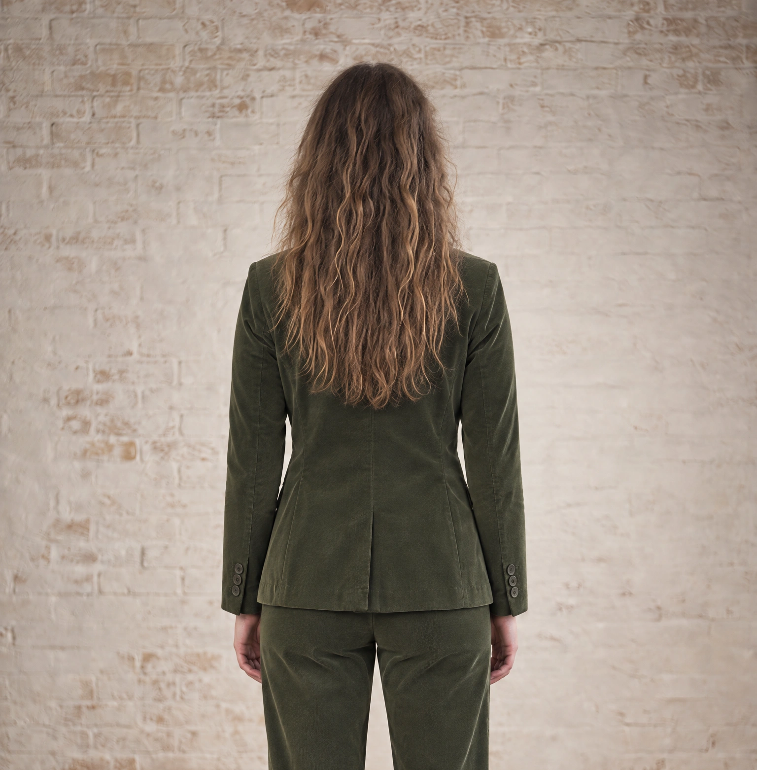 Blueberry Italia Cord Blazer - Moss