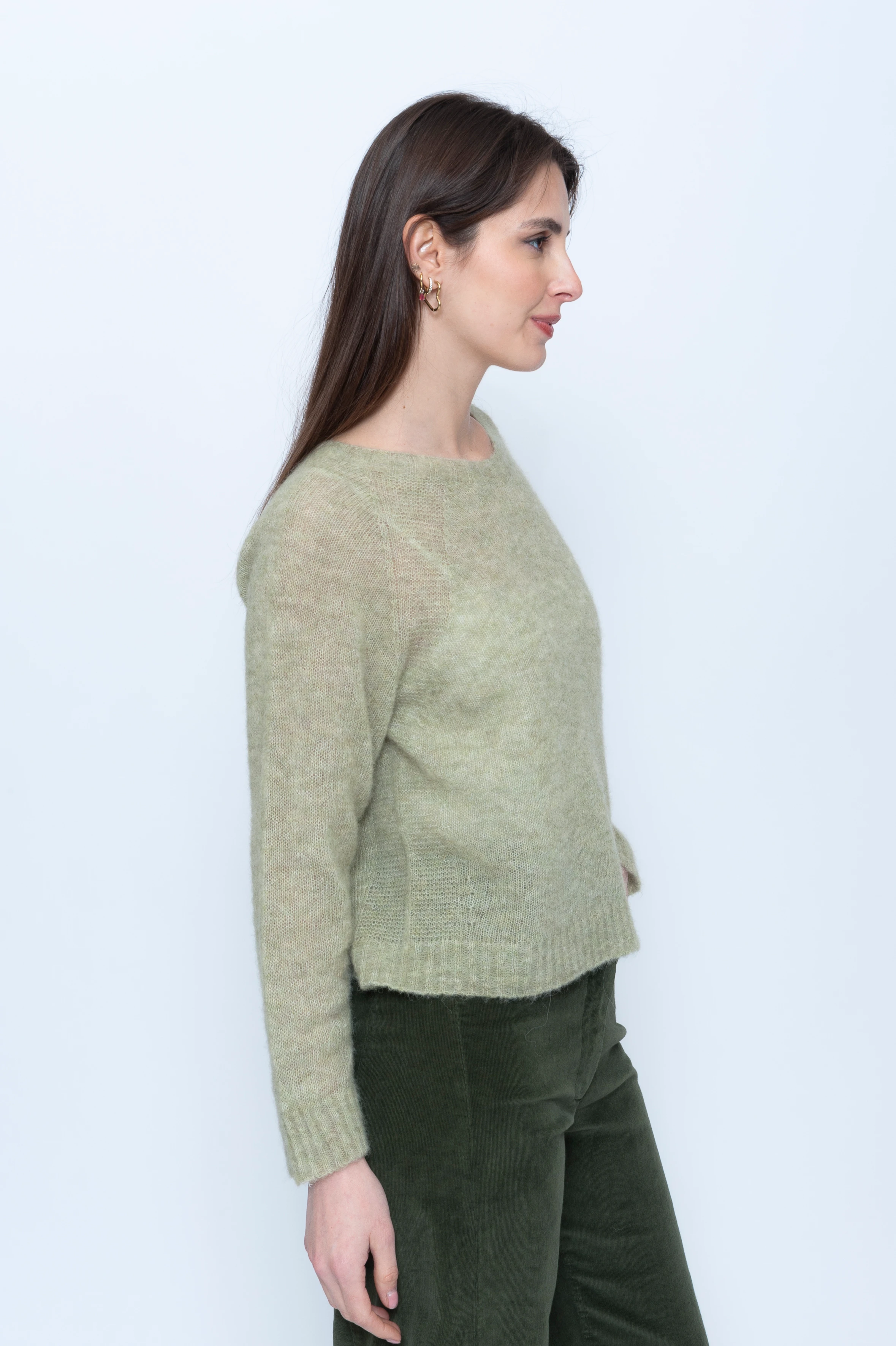 Blueberry Italia Raglan Sleeve Alpaca Jumper