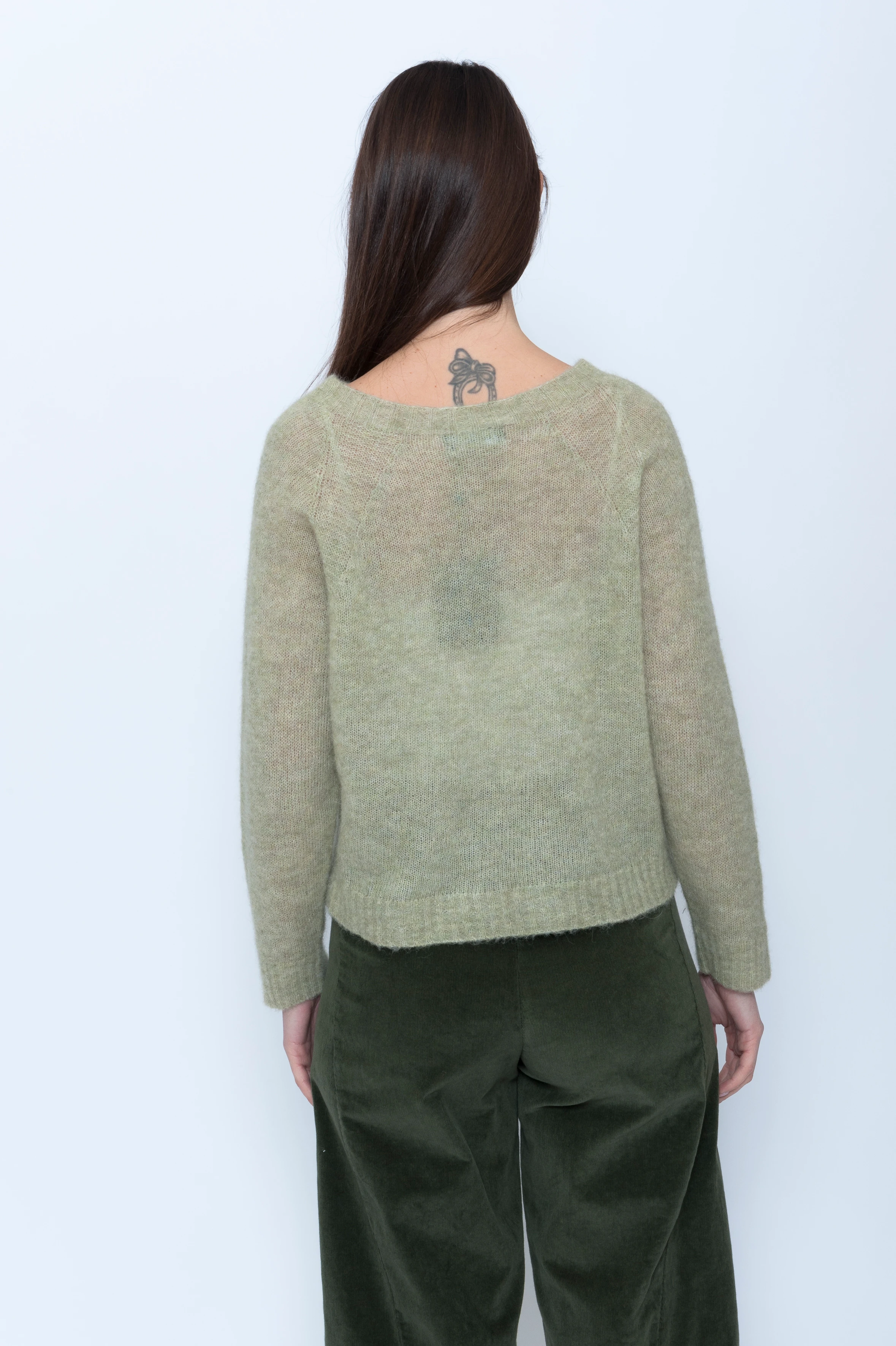 Blueberry Italia Raglan Sleeve Alpaca Jumper