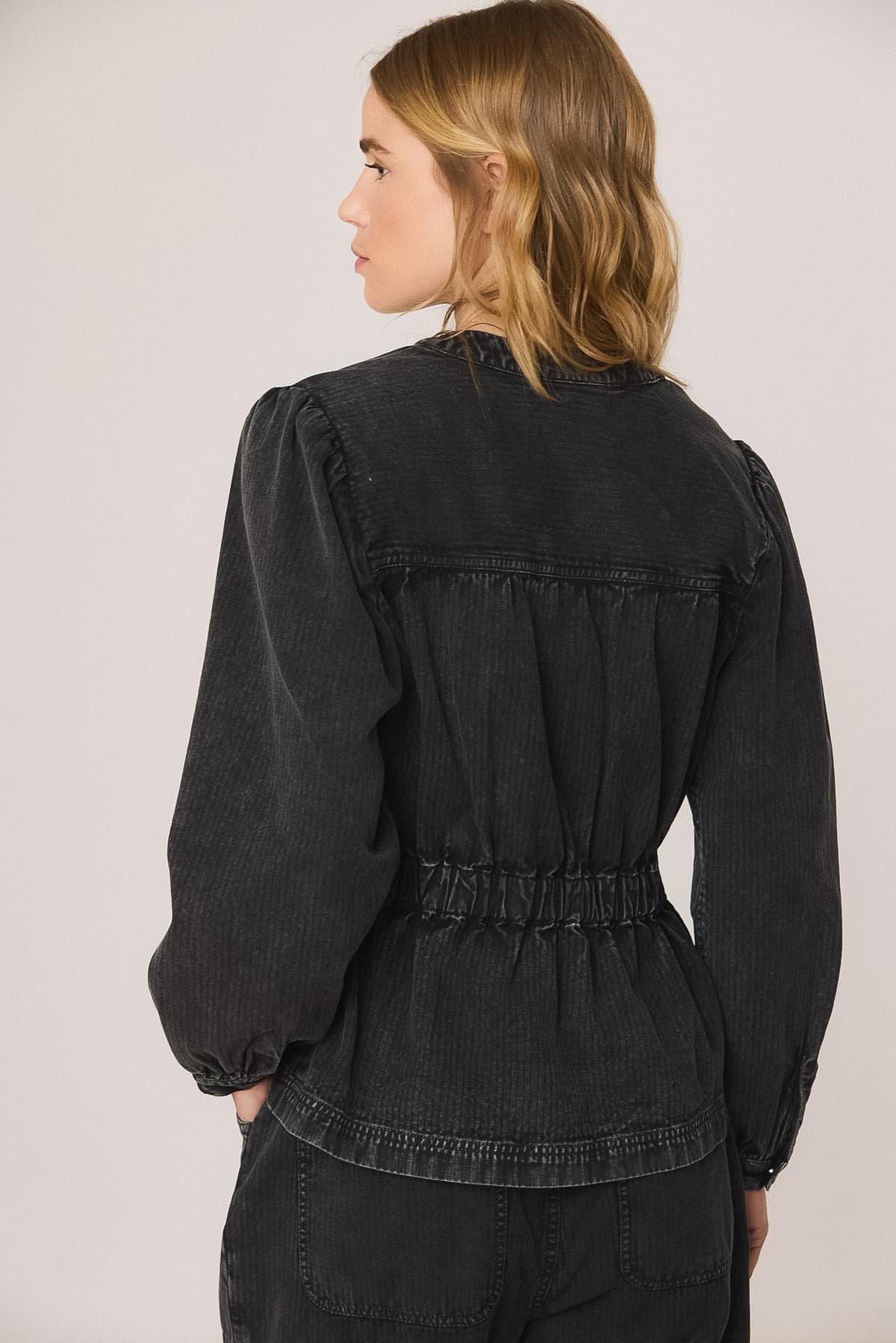 Indi & Cold Black Cotton Jacket