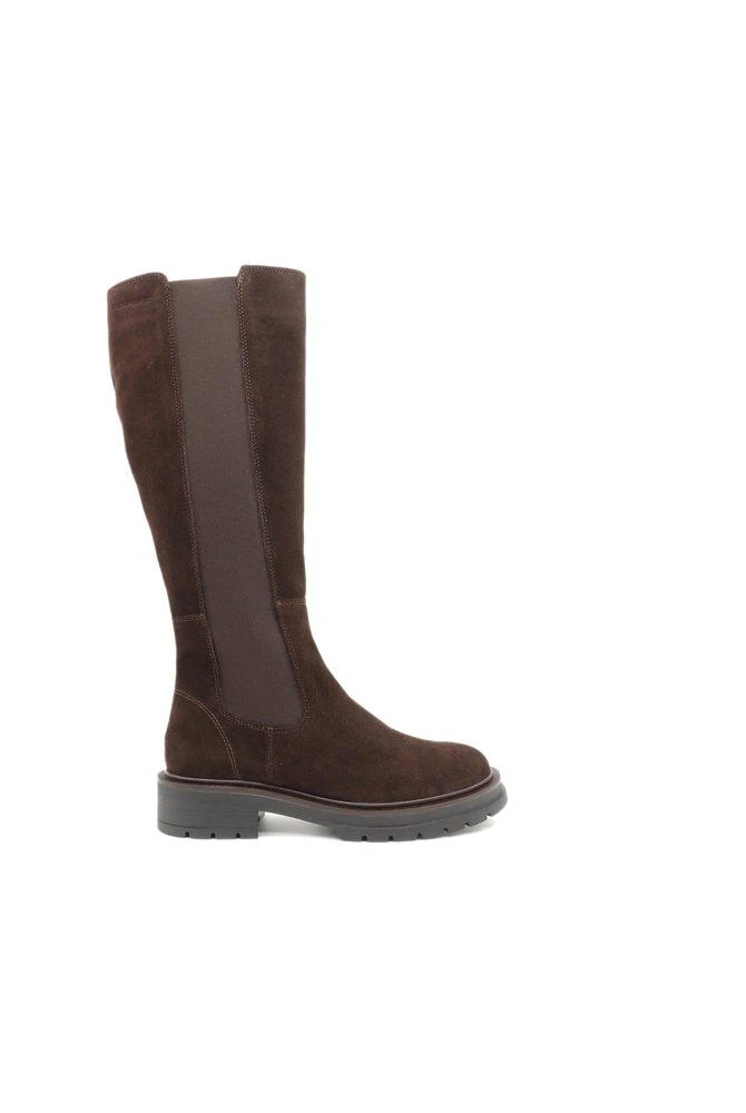 Ten Points Hedvig Olive Suede Long Boots