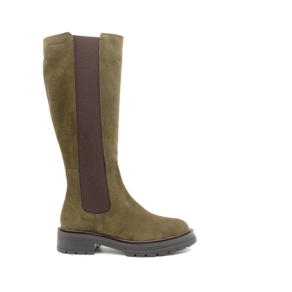 Ten Points Hedvig Olive Suede Long Boots
