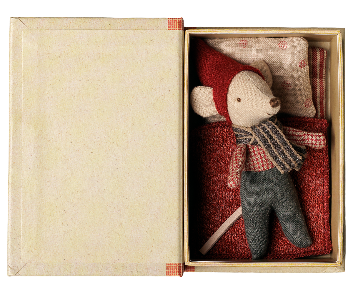 Maileg Denmark Christmas Mouse - Baby in Book