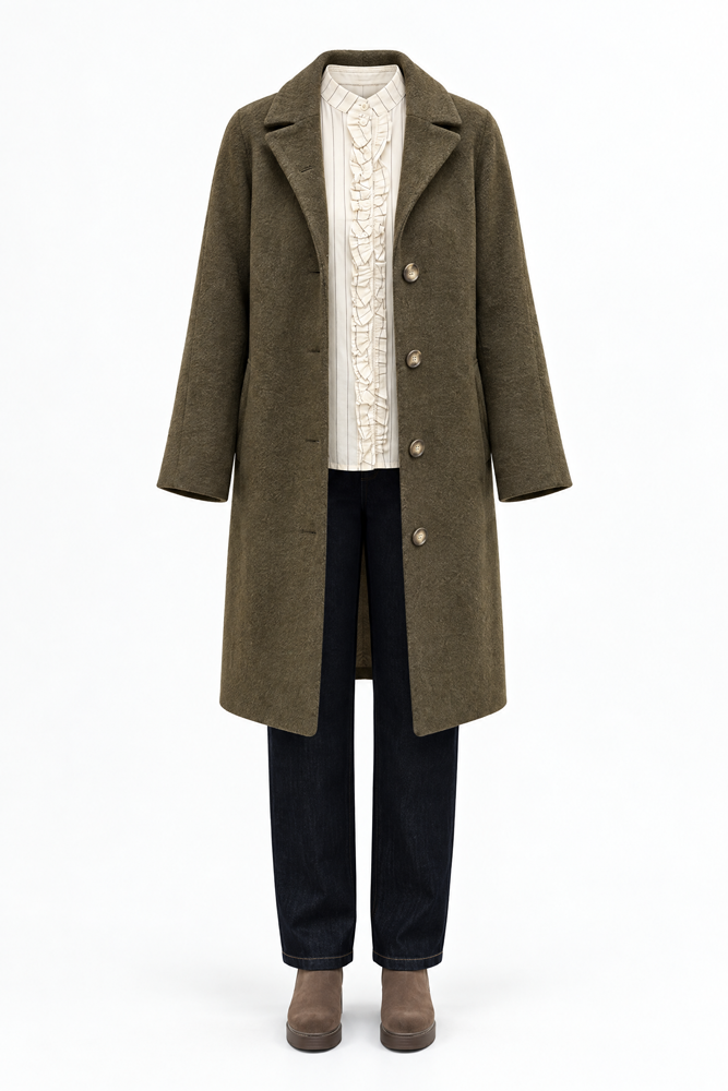 GR Nature Johanna Coat - Green