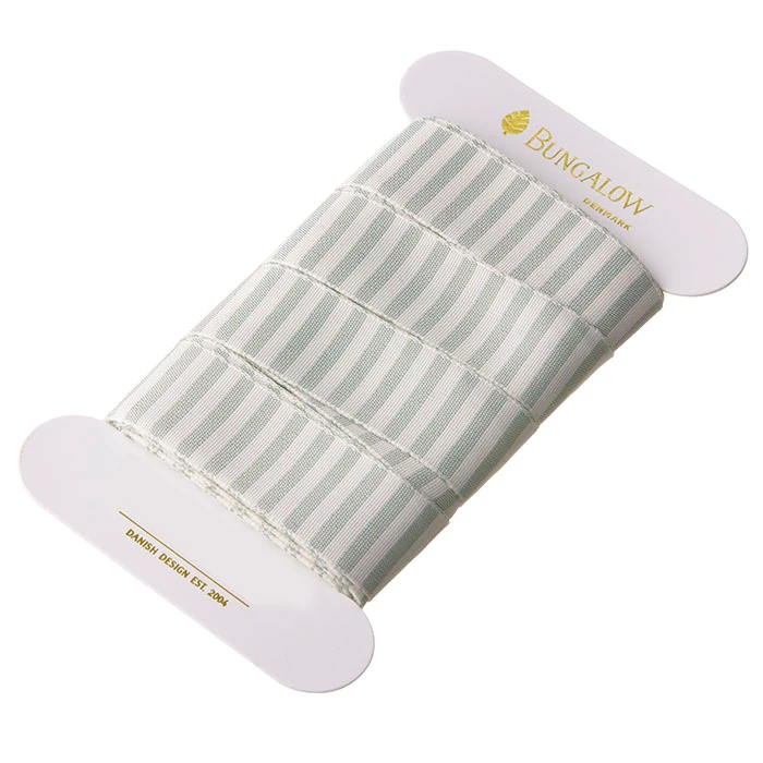 Bungalow Ribbon Vertical Stripe 25mm Ivy
