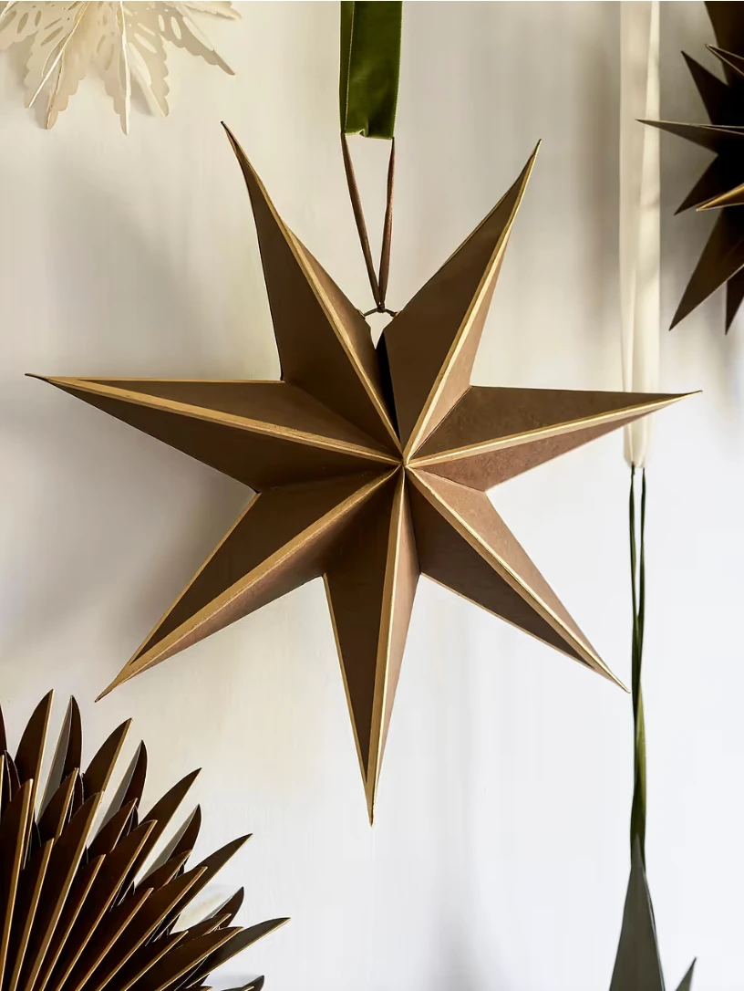 Garden Trading Cocoa & Gold Maddox Christmas Star
