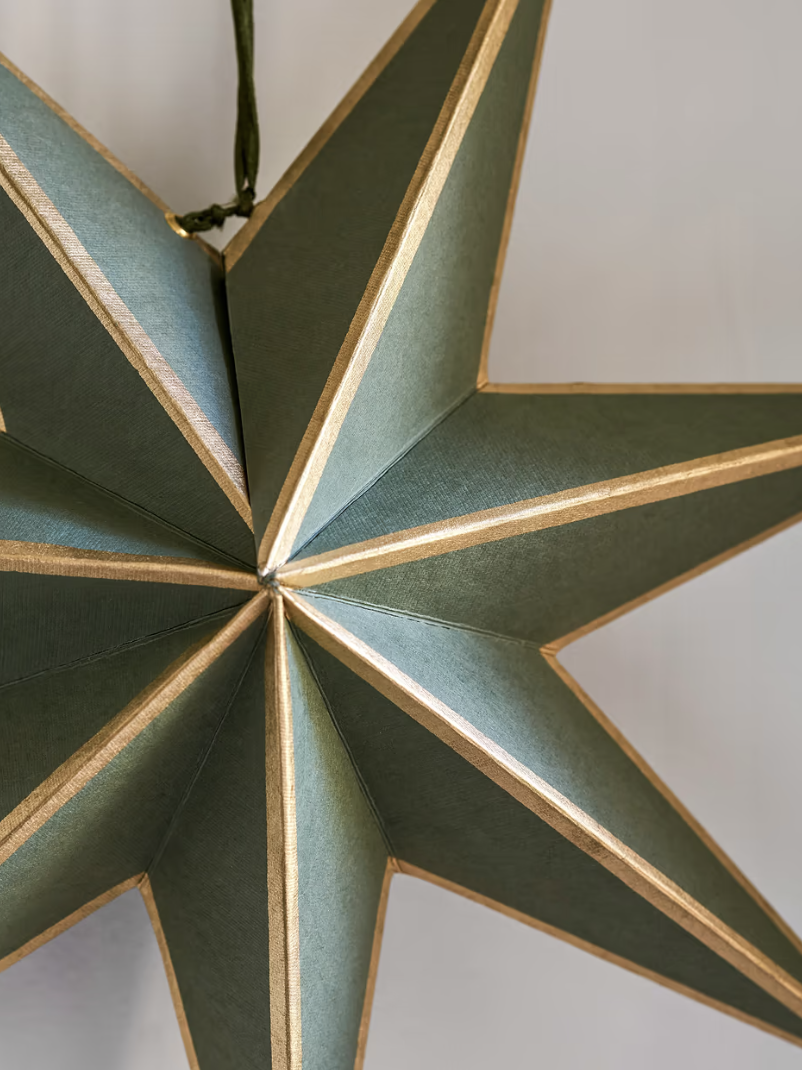 Garden Trading Moss & Gold Maddox Christmas Star