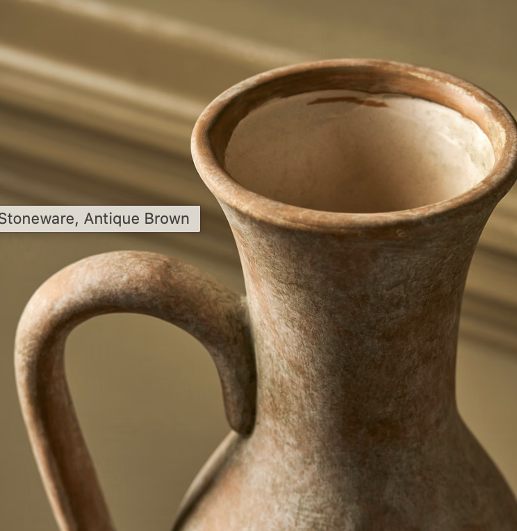 Garden Trading Wootton Jug - Stoneware- Antique Brown