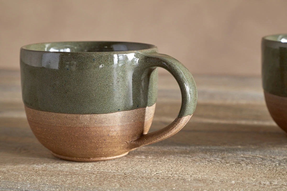 Nkuku Mali Large Mug Singles - Forest Green