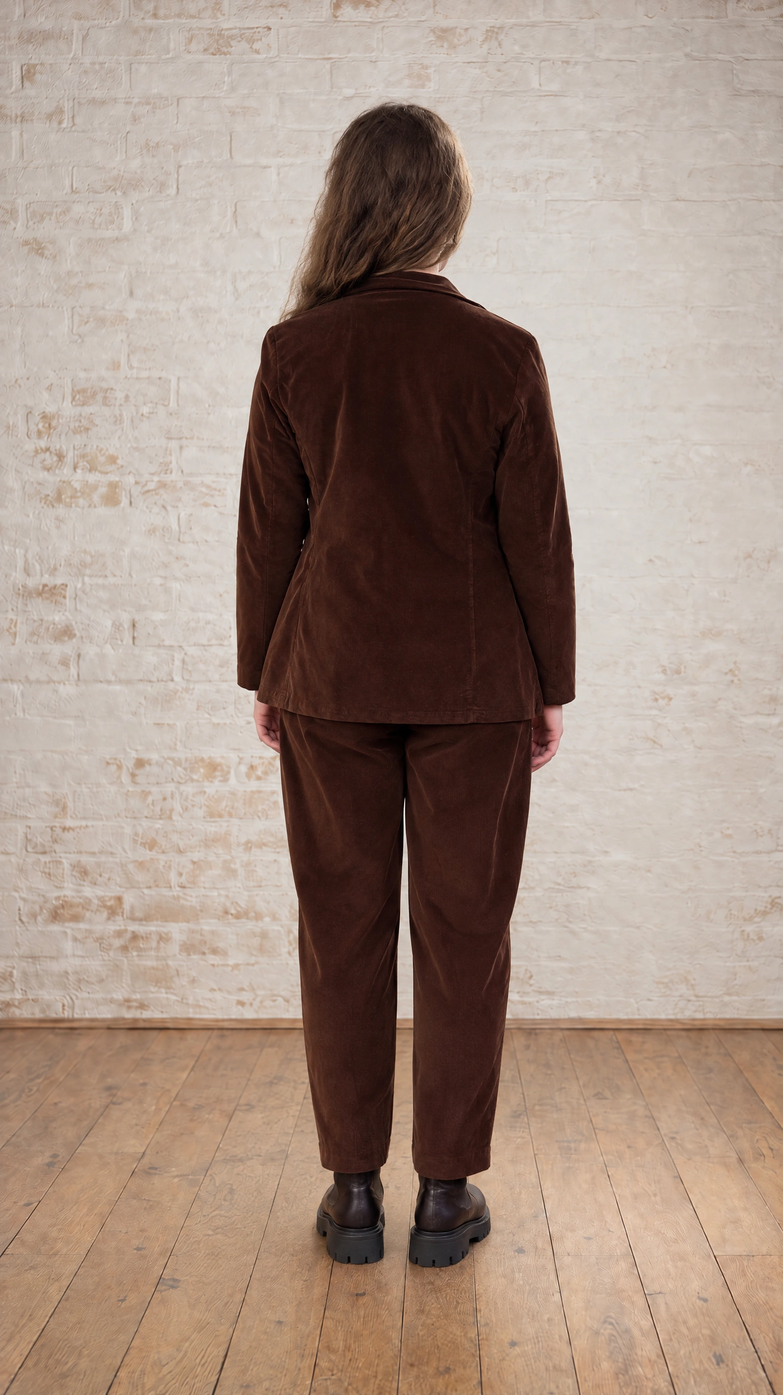 Blueberry Italia Cord Blazer - Conker