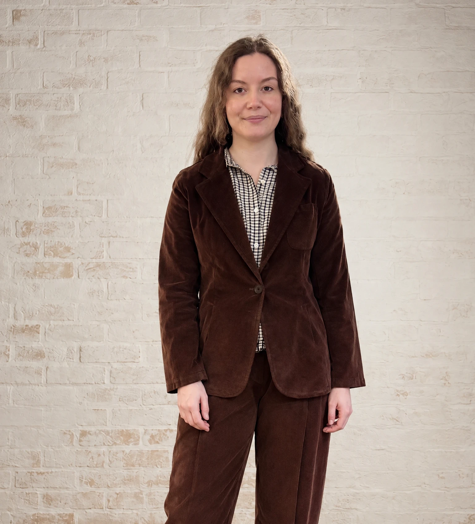 Blueberry Italia Cord Blazer - Conker