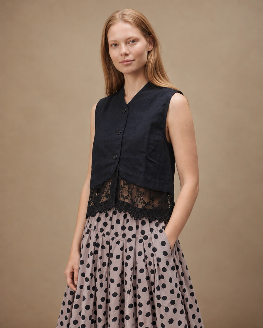 Ewa i Walla Olivia Vest - Black