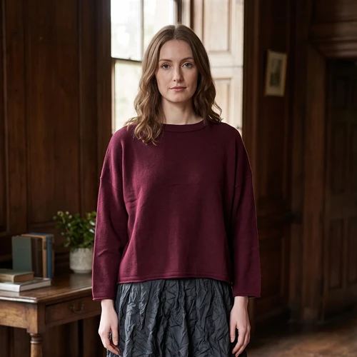 Ochre Knitwear Rina Jumper - Burgundy
