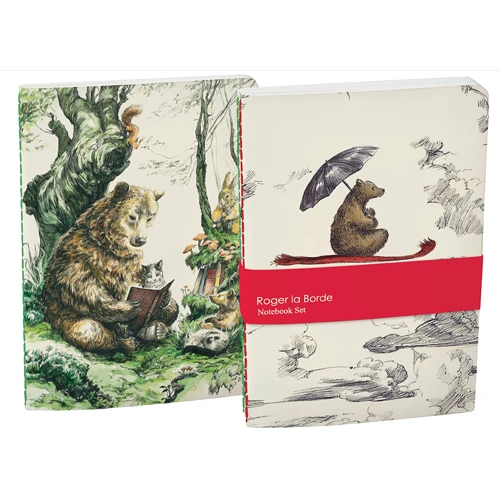 Roger La Borde Flying Bear Notebook Set