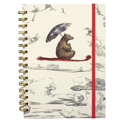 Roger La Borde Flying Bear Wire Bound journal