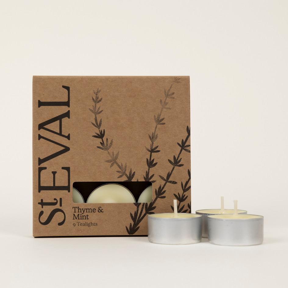 St Eval Thyme & Mint Scented Tea Lights