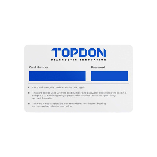 TopDon Phoenix Lite 2 One-Year Update Passenger Car