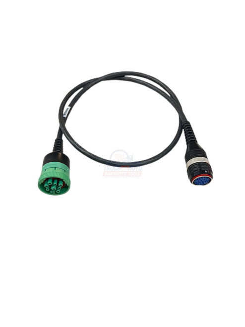 Volvo VOCOM I or VOCOM II datalink adapter to the 88890315 Deutsch 9-pin connector of the vehicle and is capable of ECU programming.