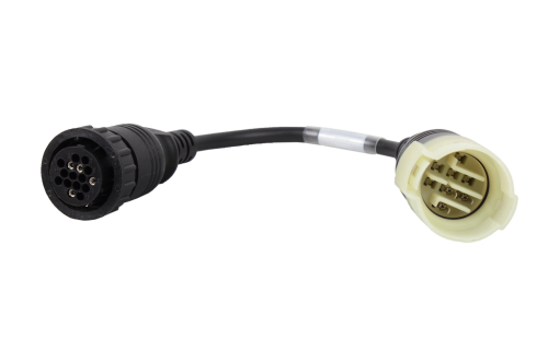 The JDC613A is a genuine Cojali cable designed to work with the Jaltest Marine software. It is used to connect Suzuki marine outboard engines with an 8-pin connector to the Jaltest diagnostic platform. The cable is 11 inches long and works with the Jaltest OBDII Cable (JDC213M3) or the V9 Interface Link Adapter Cable (JDC213.9).