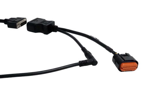 The JDC624.9 is a 18-pin diagnostic cable that connects a Cojali Jaltest diagnostic tool to Mercury and Tohatsu outboard engines. It is compatible with all Jaltest diagnostic tools that use the V9 link version. The cable is 28-30 cm long and is made of high-quality materials to ensure durability