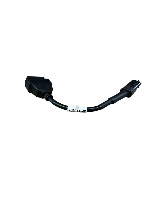 This high-quality diagnostic cable is designed for use with FCAR diagnostic tools to diagnose and troubleshoot Kubota engines and equipment. The cable features a 4-pin connector that plugs into the diagnostic port on the engine, and a 16-pin connector that plugs into the diagnostic tool. The cable is made of durable materials and is designed to withstand harsh environments.