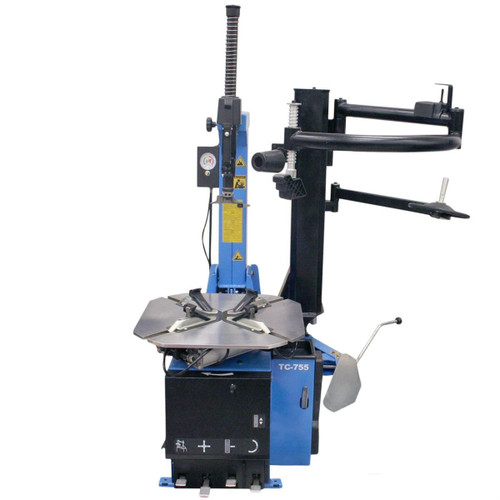 Introducing the TC755 Tire Changer with EZ Arm—a professional-grade solution ideal for tire dealerships and large car dealerships. This tilt-back column tire changer features an EZ Assist Arm, providing enhanced functionality and convenience.