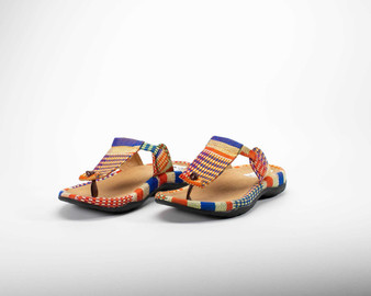 Wufu Check Me Out Kente Hand Woven Sandal With Arch Support For Women physical Women Kwame Baah Wufu Check Me Out Kente Hand Woven Sandal With Arch Support For Women physical Women Kwame Baah