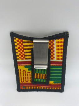 Mini kente YG wallet front