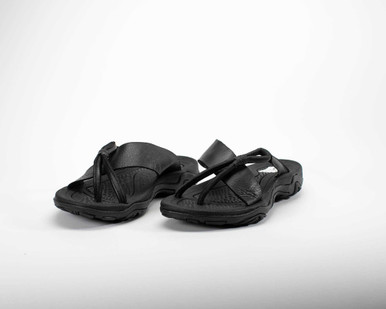 Arc padded leather sandals