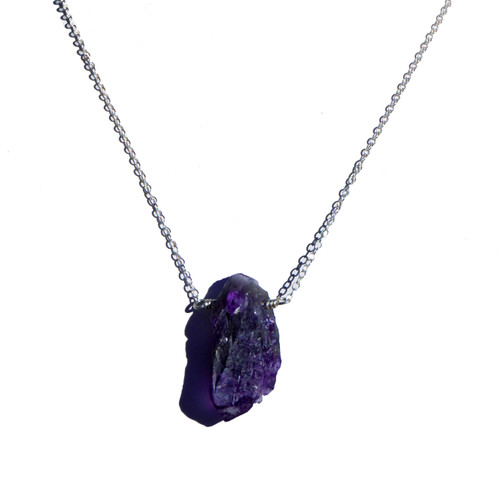 ildsjela - AMETHYST AND STERLING SILVER NECKLACE