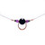 I AM SECURE - Black Tourmaline, Amethyst, Pyrite, Rainbow Moonstone, Solid Copper Lucky Horseshoe, and .925 Sterling Silver Choker Necklace