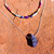 I AM AWARE Genuine Raw Amethyst and .925 Sterling Silver Chakra Reiki Healing Necklace