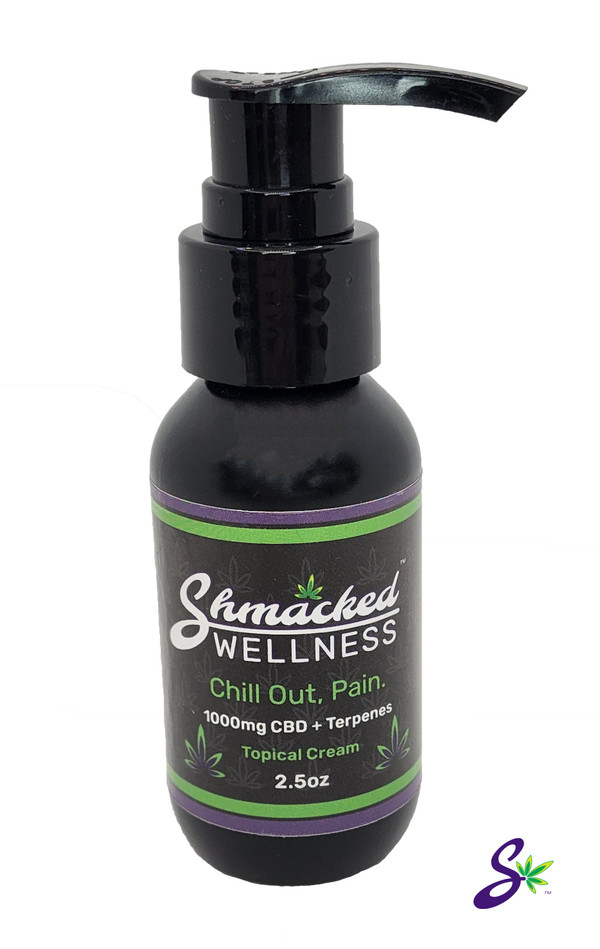 Freeze Cream - 1000mg Multi Spectrum CBD Infused Cream With Menthol 2.5oz, part of the Shmacked Wellness line