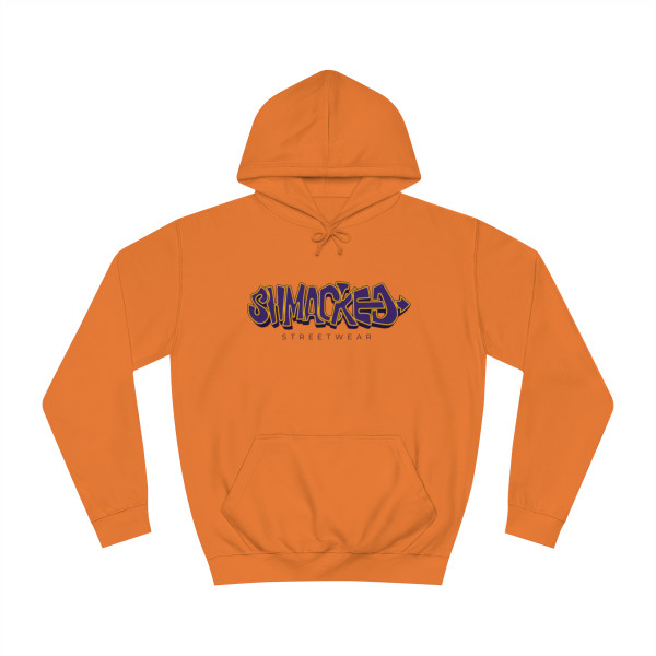 Shmacked Streetwear Purple and Yellow Logo Orange Hoodie