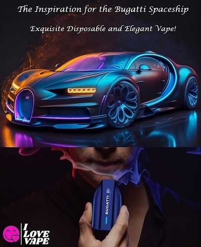 INTRODUCTION TO A STYLISH WAY OF VAPING THE BUGATTI SPACESHIP DISPOSABLE VAPE!