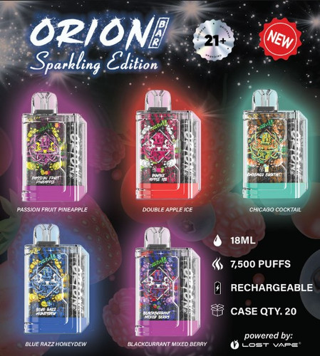 ​The Orion Bar Sparkling Edition Rechargeable Disposable