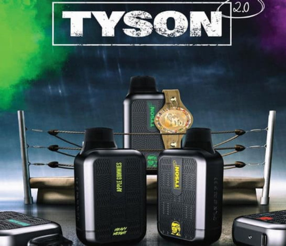 Treat Your Vaping Game to the Heavyweight Champion - The Tyson 2.0 Heavy Weight Disposable 7000 Vape!