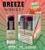Buy BREEZE SMOKE CANDY CANE EDITION 5% DISPOSABLE VAPE